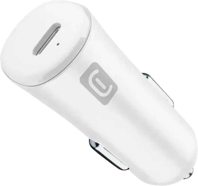 Incărcător auto Cellularline USB-C, 20W, Alb