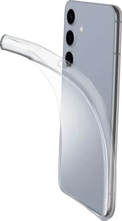 Cellularline Fine Case for Samsung Galaxy S25, Ultra-Slim Transparent Soft Rubber Protective Cover, Anti-Scratch and Shockproof Minimal Profile