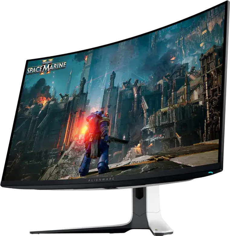 Monitor Gaming Dell Alienware AW3225QF 32" QD-OLED, Rezolutie 4K UHD 3840x2160, 240Hz, 0.03ms GtG, Curbura 1700R, HDR400, NVIDIA G-SYNC Compatible, KVM