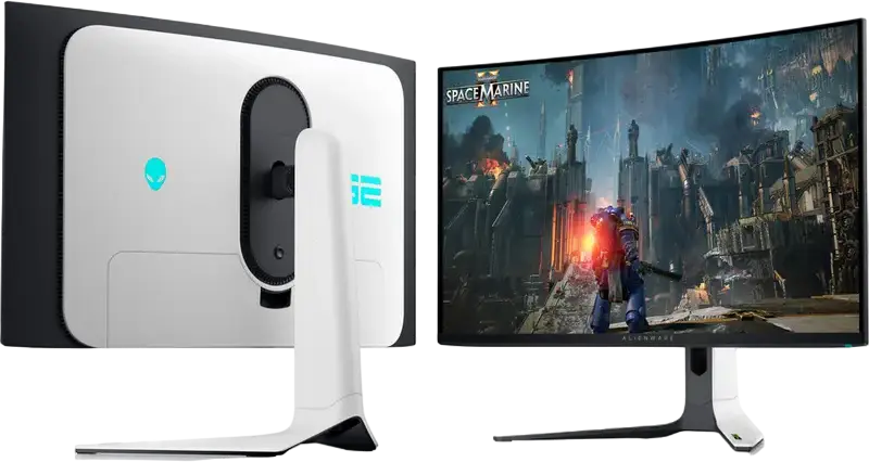 Monitor Gaming Dell Alienware AW3225QF 32" QD-OLED, Rezolutie 4K UHD 3840x2160, 240Hz, 0.03ms GtG, Curbura 1700R, HDR400, NVIDIA G-SYNC Compatible, KVM