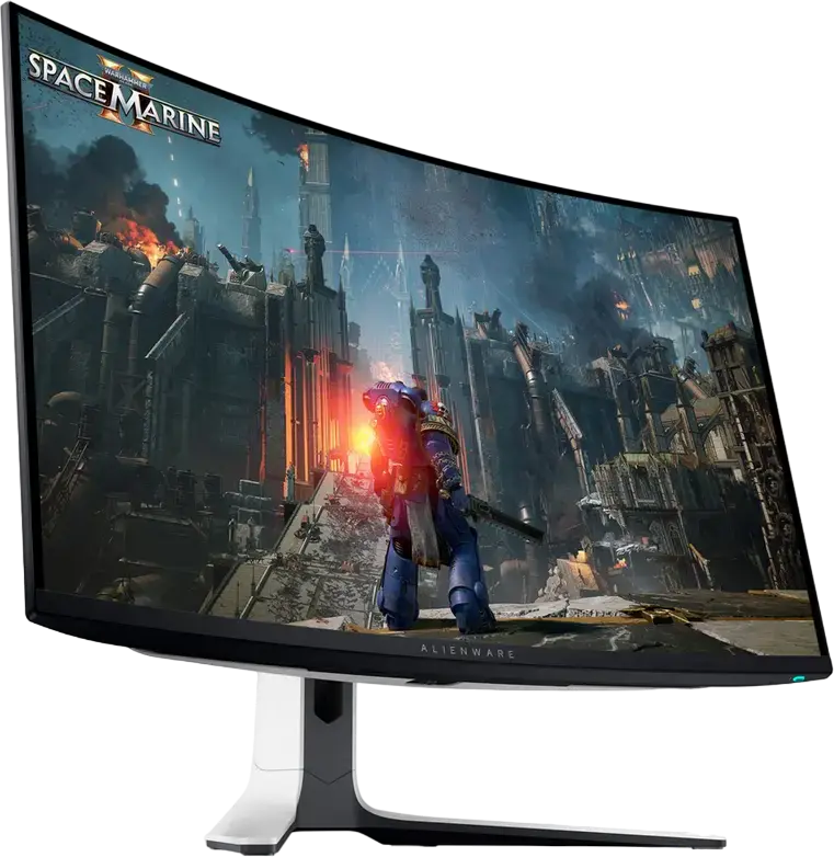 Monitor Gaming Dell Alienware AW3225QF 32" QD-OLED, Rezolutie 4K UHD 3840x2160, 240Hz, 0.03ms GtG, Curbura 1700R, HDR400, NVIDIA G-SYNC Compatible, KVM