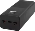 Proove Giant Lite 40000mAh Power Bank, 22.5W Fast Charging PD QC, LCD Display, 5 Output Ports, Laptop Charging Support, ABS+PC, Color: Black