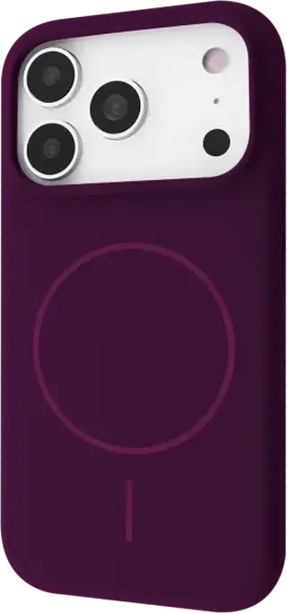 Proove Spectrum Case for Apple iPhone 17 Pro, Grape Purple, MagSafe Compatible Magnetic Ring, Dense Silicone Impact Resistant Cover with Metal Buttons