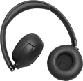 JBL Tune 680NC Wireless/Wired On-Ear Headphones, Black, Adaptive Active Noise Cancelling, Pure Bass Sound, Spatial Sound, 76h Battery, 1.2m Cable, Multipoint Connection