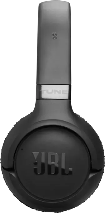 JBL Tune 680NC Wireless/Wired On-Ear Headphones, Black, Adaptive Active Noise Cancelling, Pure Bass Sound, Spatial Sound, 76h Battery, 1.2m Cable, Multipoint Connection