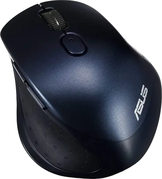 ASUS MW203 Multi-Device Wireless Silent Mouse, Blue, Bluetooth & 2.4GHz RF, Optical 2400 DPI, Silent Switches, Windows & Chrome OS Compatible