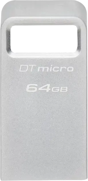 Memorie USB Kingston DataTraveler Micro, 64GB, Argintiu