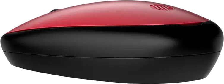 Mouse Wireless HP 240 Bluetooth, Empire Red, 1600 DPI, Mouse Optic Compact, Dimensiuni 107 x 60.5 x 29.31 mm, Alimentare cu Baterie AA, Periferic Portabil pentru Laptop și PC