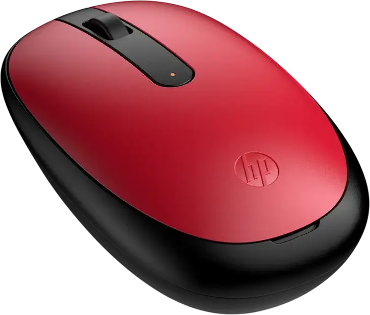 Mouse Wireless HP 240 Bluetooth, Empire Red, 1600 DPI, Mouse Optic Compact, Dimensiuni 107 x 60.5 x 29.31 mm, Alimentare cu Baterie AA, Periferic Portabil pentru Laptop și PC