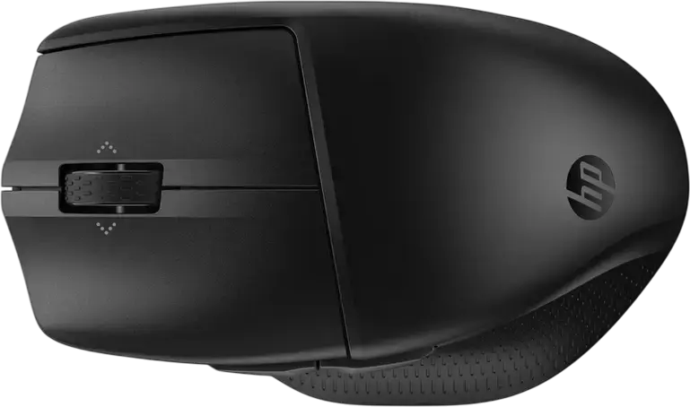 HP 480 Comfort Wireless Mouse 8T6M3AA, Bluetooth 5.3 Optical Sensor 4000 dpi, 7 Programmable Buttons, 4D Tilt Wheel, Multi-Device Connectivity, Color: Black