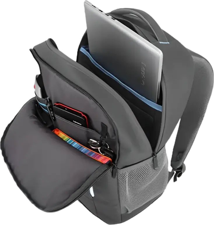 Lenovo B515 Laptop Backpack for 15.6 inch Laptops, Capacity: 15.6 Inch, Water-repellent Tear-resistant Polyester, Anti-theft Compartments, Breathable Mesh Padding, Grey