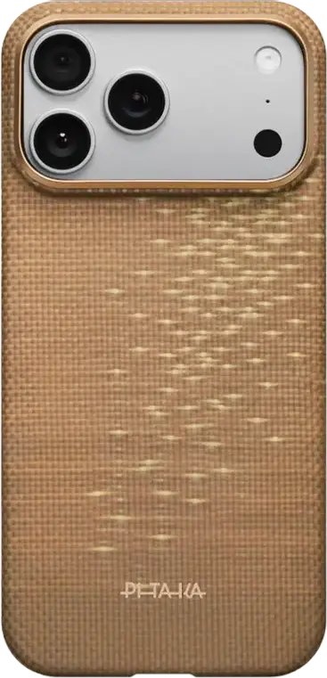 Husă Pitaka Ultra-Slim pentru Apple iPhone 17 Pro Max, Golden Glint