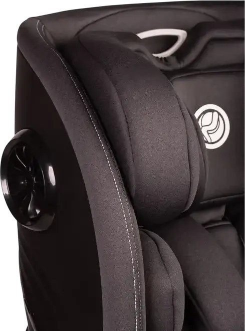 Caretero Fortis i-Size 360 Degree Swivel Car Seat, ISOFIX with Support Leg, ECE R129/02, 40-150 cm, 0-36 kg, 5-Point Harness, Antibacterial Polyester Fabric