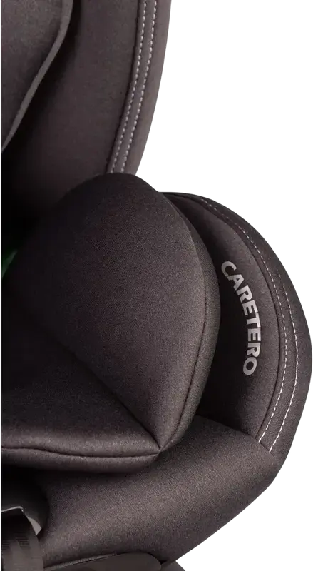 Caretero Fortis i-Size 360 Degree Swivel Car Seat, ISOFIX with Support Leg, ECE R129/02, 40-150 cm, 0-36 kg, 5-Point Harness, Antibacterial Polyester Fabric