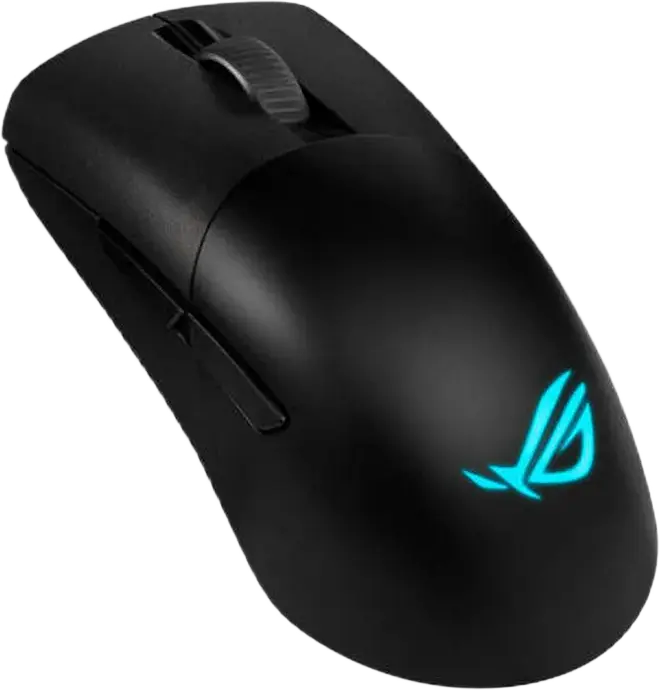 ASUS ROG Keris Wireless AimPoint Gaming Mouse, 36,000 DPI Optical Sensor, Tri-mode Connectivity SpeedNova, 70M Mechanical Switches, RGB AURA Sync, Black