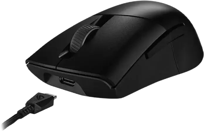 ASUS ROG Keris Wireless AimPoint Gaming Mouse, 36,000 DPI Optical Sensor, Tri-mode Connectivity SpeedNova, 70M Mechanical Switches, RGB AURA Sync, Black