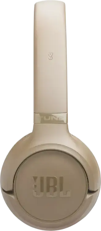 Cască On-Ear JBL Tune 530C, Conexiune USB, Bej, Audio Hi-Res, JBL Pure Bass, Difuzoare 33mm, Microfon Integrat, Design Pliabil