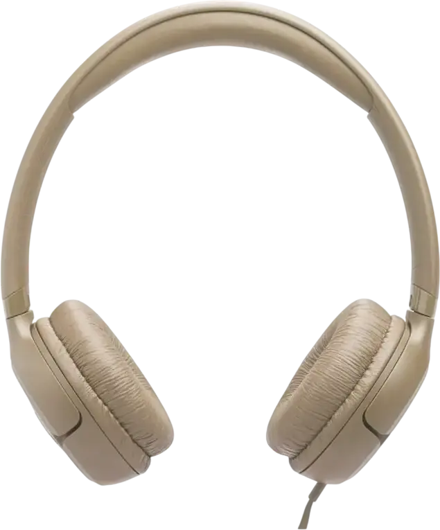Cască On-Ear JBL Tune 530C, Conexiune USB, Bej, Audio Hi-Res, JBL Pure Bass, Difuzoare 33mm, Microfon Integrat, Design Pliabil