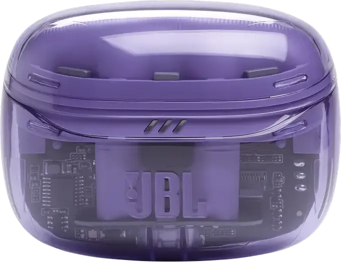 Casca JBL Tune Beam 2 Ghost Edition True Wireless, Violet, Anulare Adaptivă a Zgomotului, Drivere Dinamice 10mm, Pure Bass Sound, Baterie 48h, IP54, Bluetooth 5.3