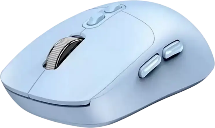 Genius NX-8080S BT Wireless Mouse, Blue, Dual Mode Bluetooth 5.3 & 2.4GHz, 1600 DPI Optical Sensor, 7 Buttons with AI Copilot Key, Silent Click, Ambidextrous
