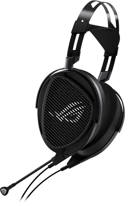 ASUS ROG Kithara Wired Open-Back Headset with HIFIMAN 100mm Planar Magnetic Drivers, MEMS Boom Mic, Aluminum Frame, and Swappable Balanced Plugs