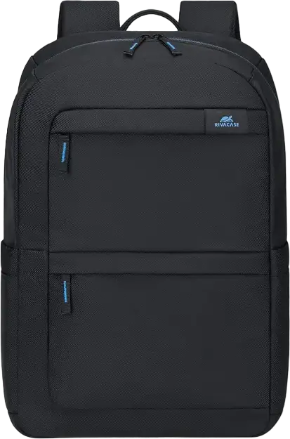 Rivacase 8062 Boboli Laptop Backpack for 15.6-16 inch Laptops, Capacity 15.6-16 Inch, Water-Resistant RPET Polyester, Neoprene Protection, Black