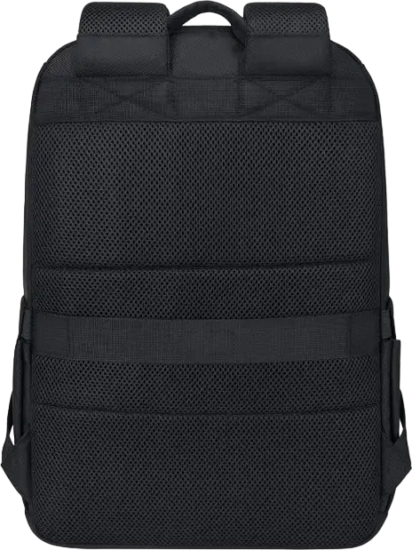 Rivacase 8062 Boboli Laptop Backpack for 15.6-16 inch Laptops, Capacity 15.6-16 Inch, Water-Resistant RPET Polyester, Neoprene Protection, Black