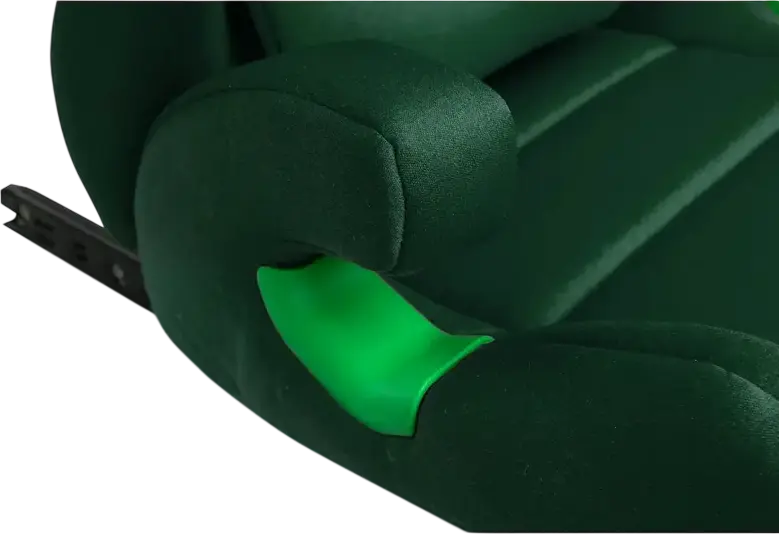 Caretero Nimbus Car Seat Group 2/3, i-Size ECE R129, 15-36 kg, 100-150 cm, 4-12 Years, Isofix and Belt Installation, 11-Position Adjustable Headrest, Dark Green