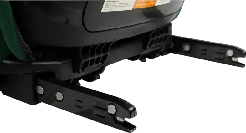 Caretero Nimbus Car Seat Group 2/3, i-Size ECE R129, 15-36 kg, 100-150 cm, 4-12 Years, Isofix and Belt Installation, 11-Position Adjustable Headrest, Dark Green