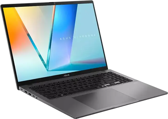 ASUS Vivobook S 16 S3607AA Laptop, Intel Core Ultra 5 325, 16GB DDR5 RAM, 512GB SSD, 16" WUXGA OLED Display, Wi-Fi 6, Aluminum Chassis, Matte Gray, No OS