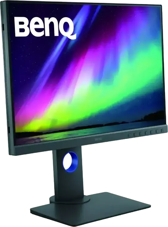 Monitor Profesional BenQ SW240 24.1" IPS WUXGA, 1920x1200, 99% Adobe RGB, Culori 10-bit, Calibrare Hardware, Validare Pantone, HDMI DP DVI, Gri