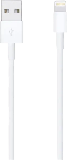 Cablu de încărcare și date Apple Lightning la USB, 1m, Alb
