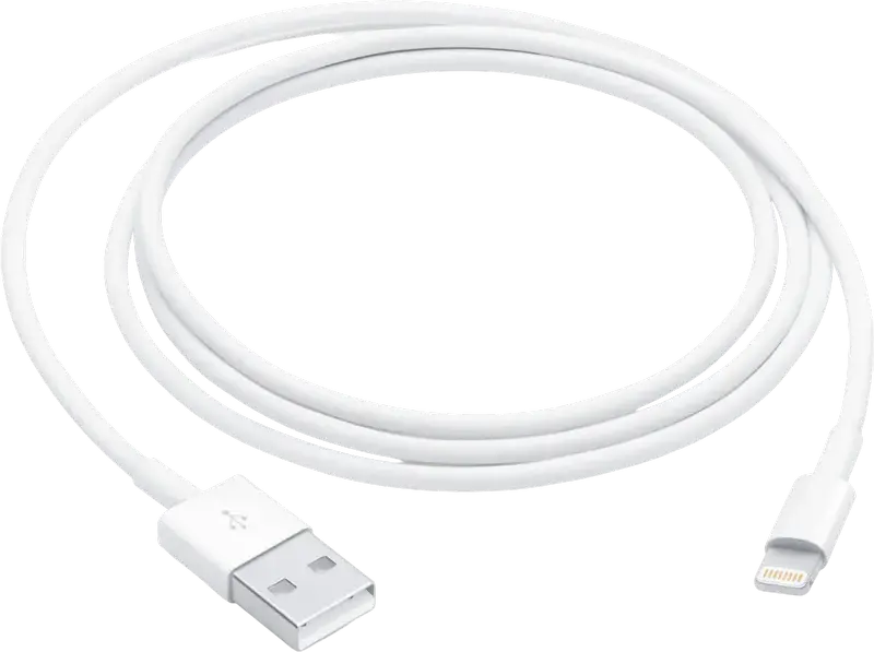 Apple Lightning to USB Cable, 1m White Charging and Data Sync Cable for iPhone, iPad, iPod, USB 2.0 Standard