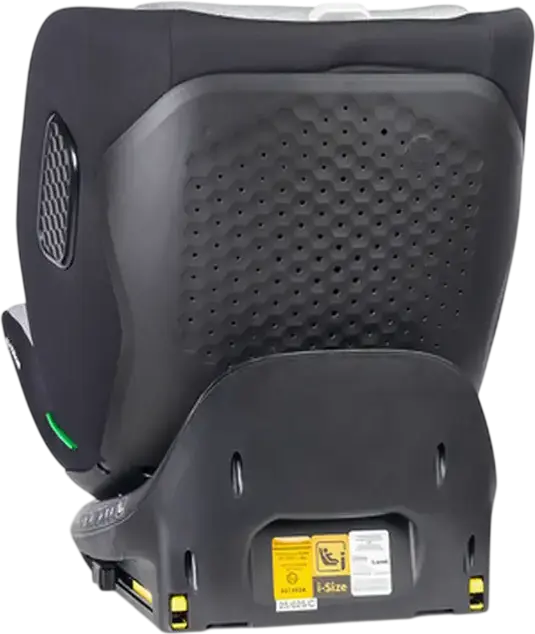 Caretero Lumi i-Size 360 Rotating Car Seat, ECE R129/03, ISOFIX with Support Leg, 0-36 kg, 40-150 cm, 0-12 Years, Memory Foam Fabric, Light Grey