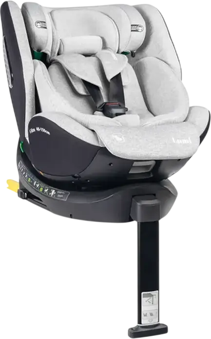 Scaun auto Caretero Lumi i-Size, Grupa 0+/1/2/3 (0-36 kg), Gri deschis