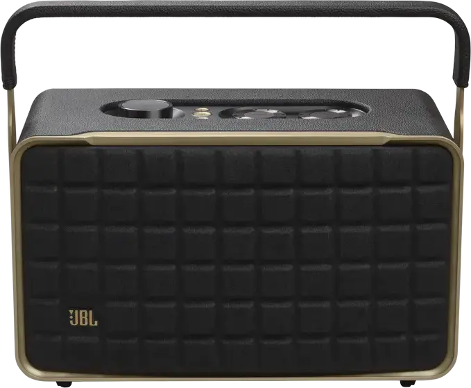 Портативная смарт-колонка JBL Authentics 300, ретро-дизайн, 100 Вт RMS, Wi-Fi, Bluetooth 5.3, AirPlay, Chromecast, Google Assistant и Alexa, Цвет: черный