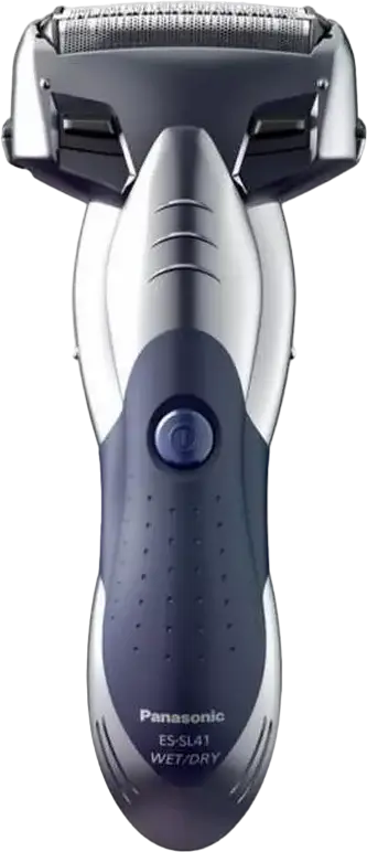 Aparat de Ras Electric Panasonic ES-SL41 cu Sita, Umed și Uscat, Motor Liniar de Mare Viteză, Lame Hipoalergene, Cap Pivotant, Trimer Integrat, Argintiu, cu Încărcător, Suport de Încărcare, Perie de Curățare, Capac de Protecție