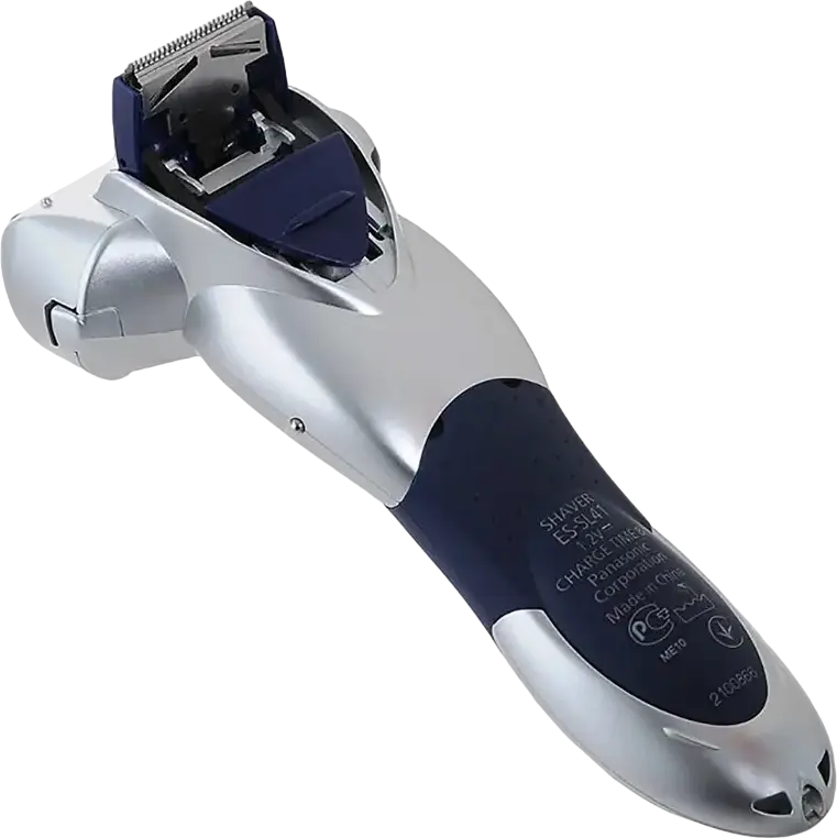Aparat de Ras Electric Panasonic ES-SL41 cu Sita, Umed și Uscat, Motor Liniar de Mare Viteză, Lame Hipoalergene, Cap Pivotant, Trimer Integrat, Argintiu, cu Încărcător, Suport de Încărcare, Perie de Curățare, Capac de Protecție