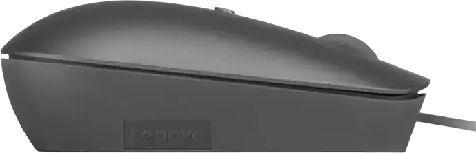 Lenovo 540 Wired Optical Mouse, Ambidextrous Design, 800-2400 dpi Adjustable Resolution, USB Interface, 1.8m Cable, Storm Grey