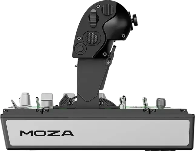 Manetă de accelerație MOZA MTP pentru PC Windows, Encoder Magnetic 15-bit, Joystick Hall-effect, 27 Taste Programabile, Grip din Aluminiu, Negru