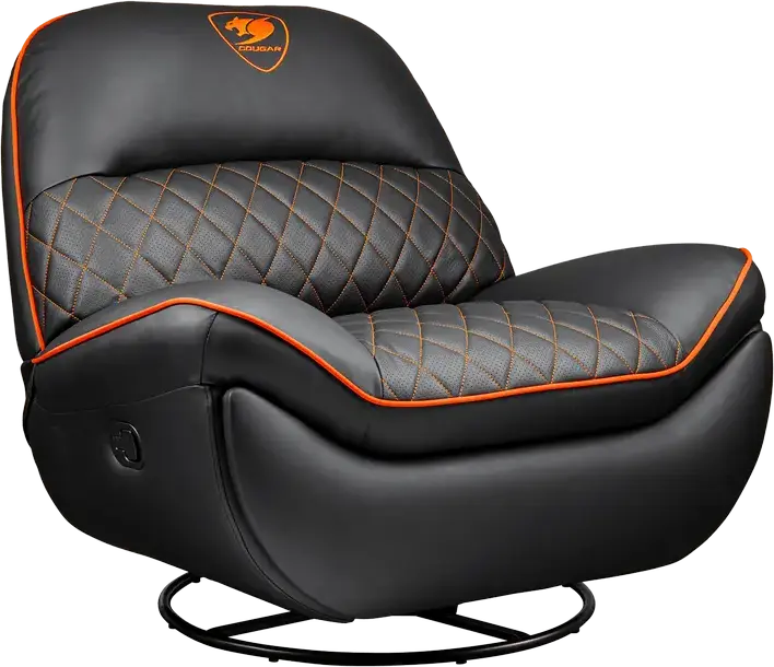 Scaun Gaming Cougar Overlord, PU Piele, Negru | Portocaliu