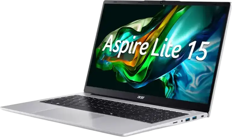 Acer Aspire Lite 15 AL15-41P Laptop, AMD Ryzen 3 5300U, 16GB DDR4 RAM, 512GB SSD NVMe, 15.6" FHD IPS Non-Glare Display, Linux eShell, Light Silver