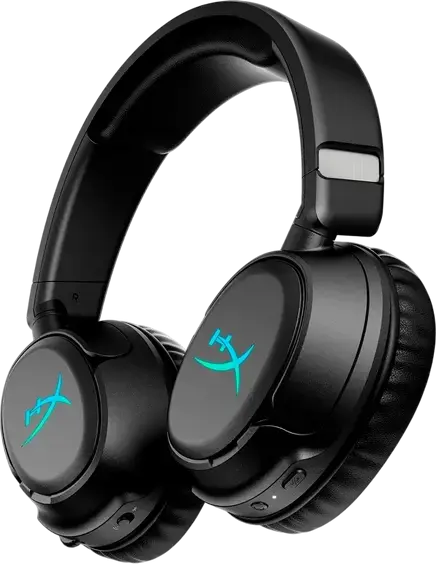 Беспроводная игровая гарнитура HyperX Cloud Flight 2 - Черный, динамики 50 мм, Bluetooth 5.3 и 2.4 ГГц, амбушюры с эффектом памяти, съемный микрофон, RGB, до 150 ч работы, PC PS5 PS4 Switch Mac Mobile