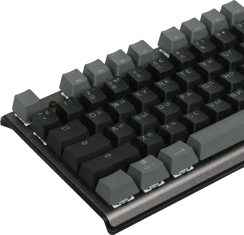 Механическая клавиатура A4Tech Fstyler FS100, линейные переключатели Hot-Swap, RGB подсветка, алюминиевый корпус, N-Key Rollover, проводная USB, черный