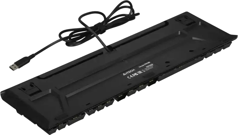 Механическая клавиатура A4Tech Fstyler FS100, линейные переключатели Hot-Swap, RGB подсветка, алюминиевый корпус, N-Key Rollover, проводная USB, черный