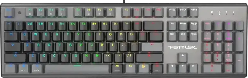 Tastatură A4Tech FS100, Cu fir, Stone Black