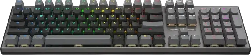 Механическая клавиатура A4Tech Fstyler FS100, линейные переключатели Hot-Swap, RGB подсветка, алюминиевый корпус, N-Key Rollover, проводная USB, черный