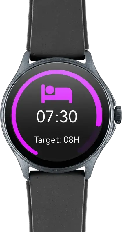 Smartwatch Cellularline Watch Ion Pro, Ecran Rotund TFT 1.38", Bluetooth Call și Notificări, Puls, SpO2, Tensiune Arterială, GPS, IP67, Culoare: Negru