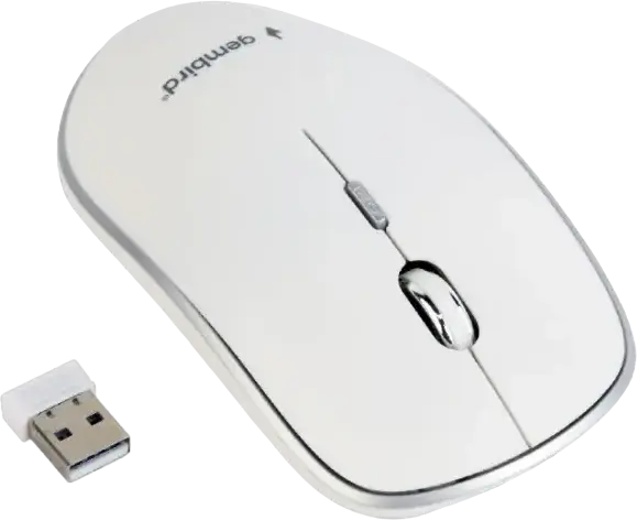 Mouse Wireless Gembird MUSW-4B-01-W, Alb