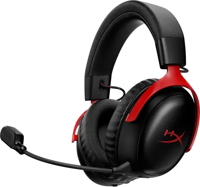 Căști gaming HyperX Cloud III S, Fără fir, Negru | Roșu